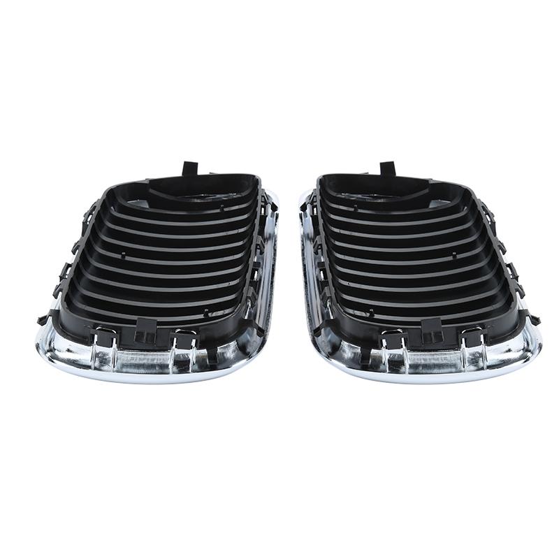 Samochodowy Grill Przedni Trwała Para Przedni Grill w Stylu Nerki Do E36 Seria 3 M3 1997-1999 Praktyczny Srebrny Grill Część Samochodowa