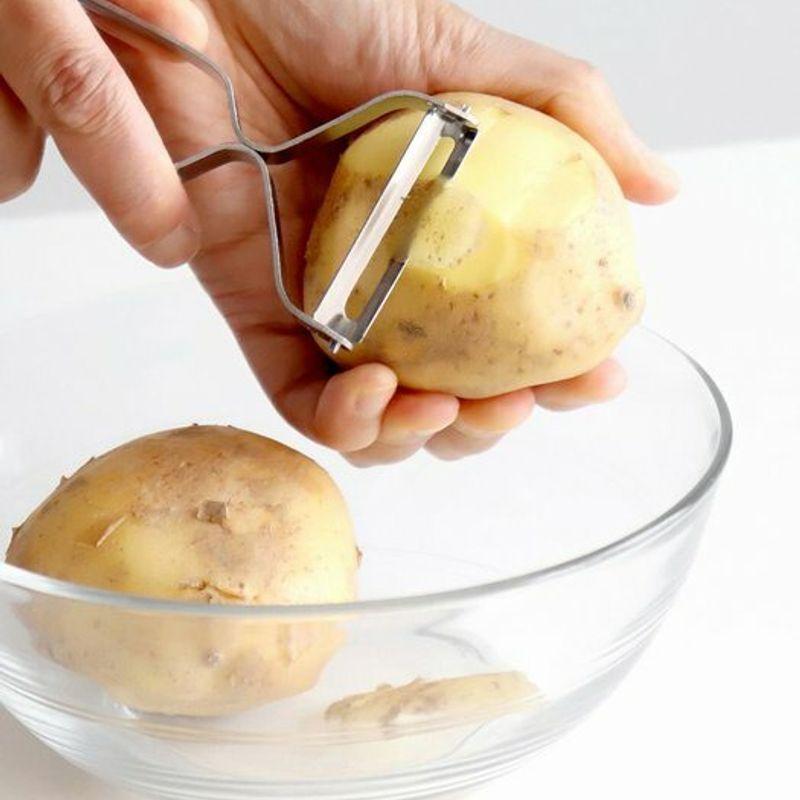 kamomekitchen all stainless steel potato peeler