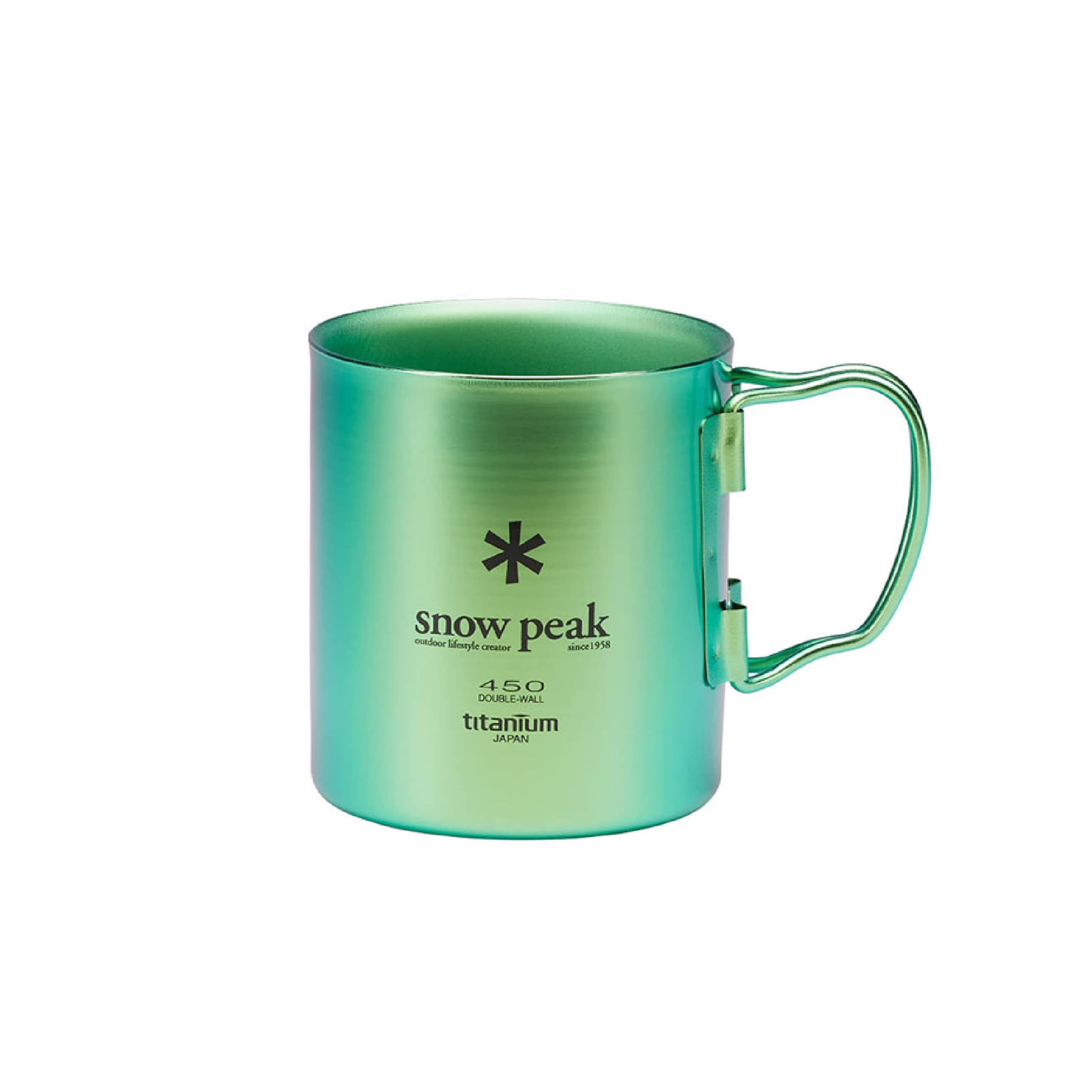 

Snow Peak Color Titanium Single Mug 450 (Green)