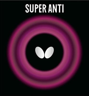 Butterfly Super Anti 05030 Table Tennis Soft Thin Rubber, Black,