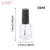 5/10/15ml Empty Transparent Glass Nail Polish Bottle Empty With Lid Brush Cosmetic Containers Nail Glass Bottles With Brush