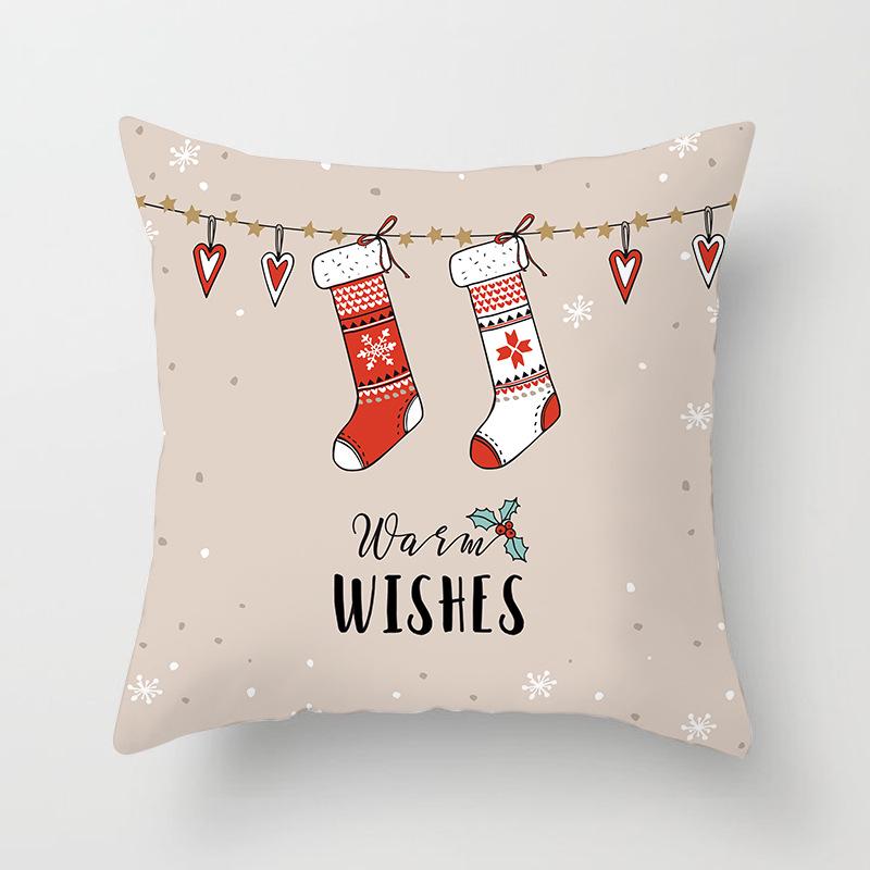 New Christmas Pillowcase Home Sofa Holiday Gift Decoration Pillow Cushion Cover