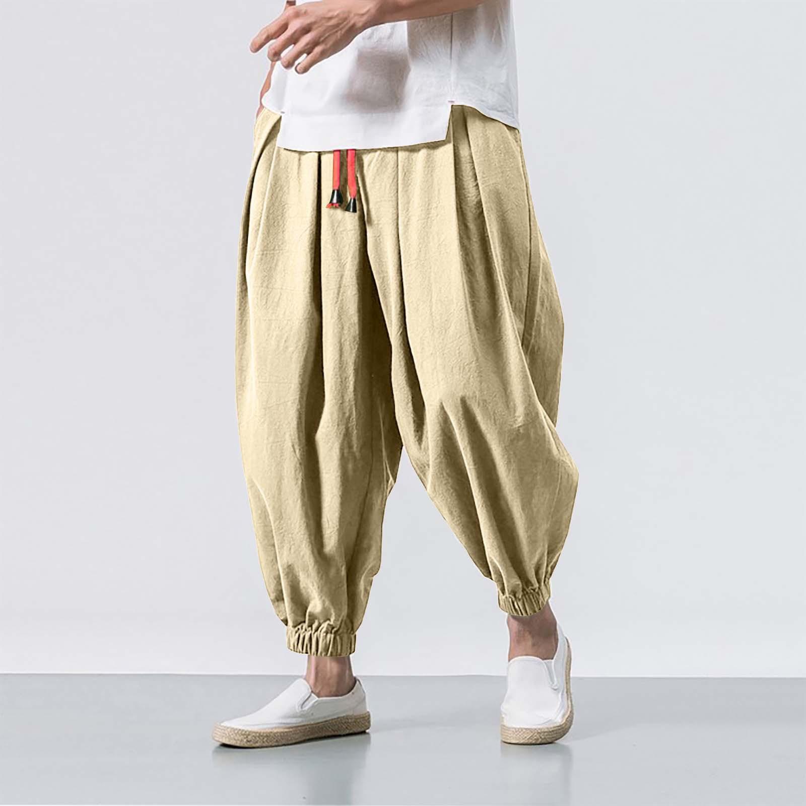 

Autumn Chinese Overweight Sweatpants High Quality Casual Trousers Men Loose Harem Pants Plus Size XXXXXL