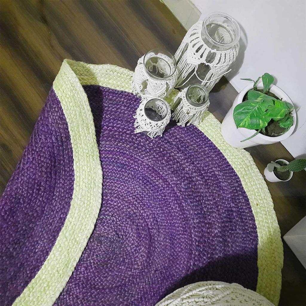 Jute Rug Round Handmade Rug Round Natural Rug for Any Space Look Rustik Decor For Any Space