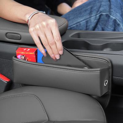 Autositzlücken-Aufbewahrungsbox, Wasserbecher, Kartenhalter, Telefon, Dual-USB-Kabelloch, tragbare Tasche, für Hyundai Kona EV 2017~2023 2024 Zubehör