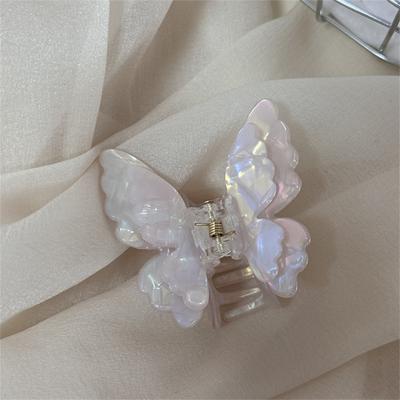 Gradient Butterfly Hair Claw Acetate Crab Hair Clip Summer Sweet Princess Shark Clip For Women Girl Hairpin Hair Accessories