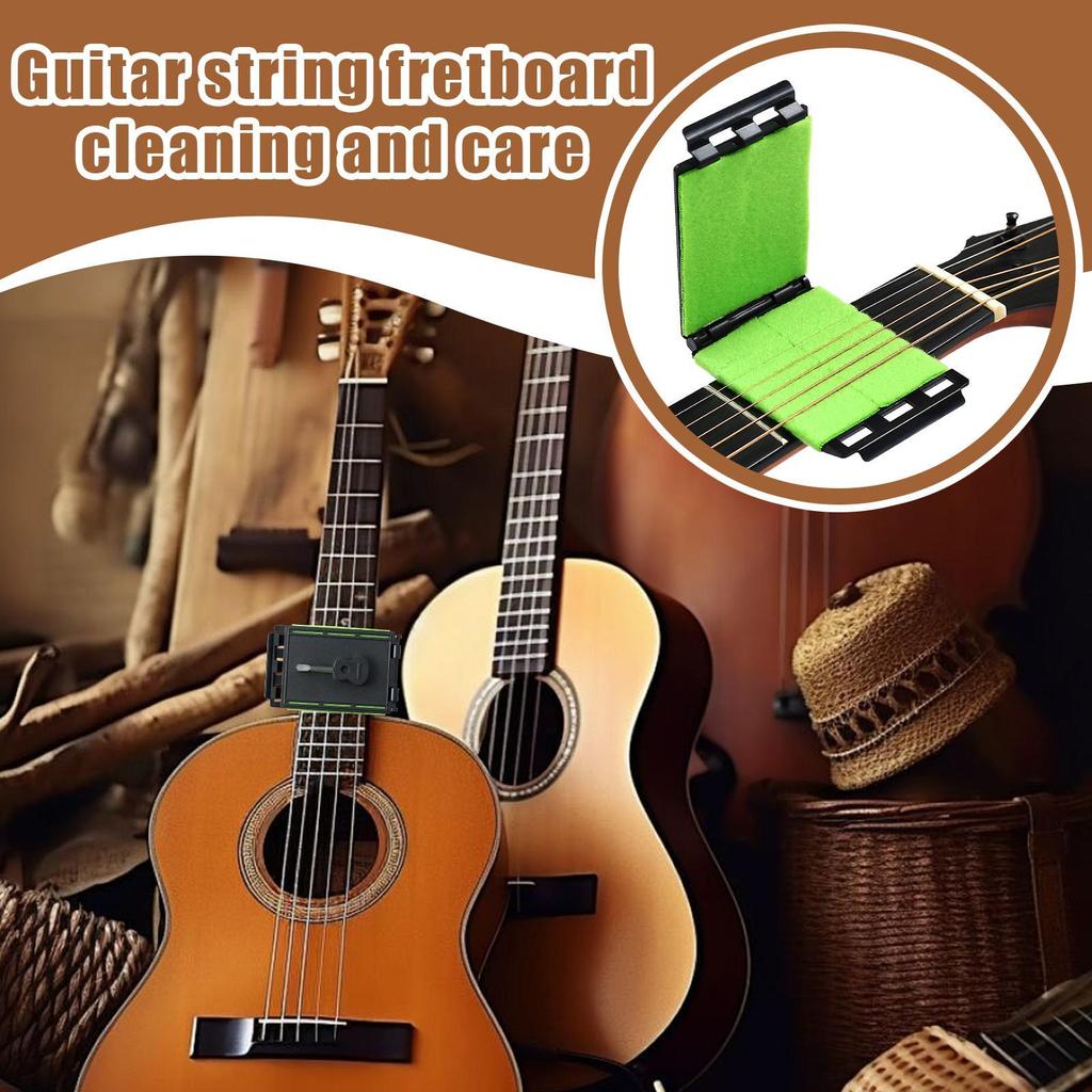 Guitar Fretboard Cleaner String Fingerboard Clean Cloth Maintenance Tool for Violin Bass Ukulele Electric