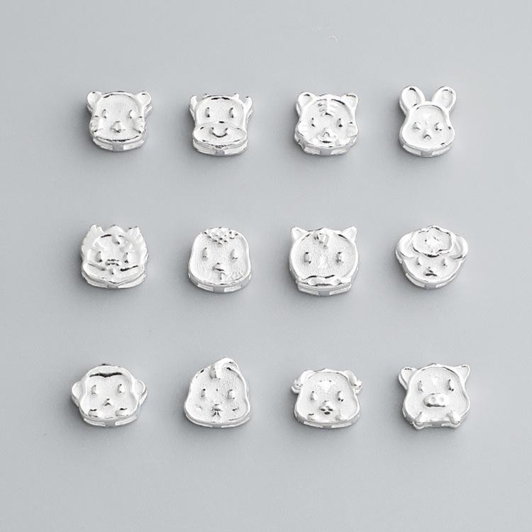 Sterling Silver Zodiac Spacer Beads & Braided Bracelet DIY Kit - S925