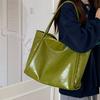 Women Tote Bag Fashi Underarm Pouch Large Capacity Soft Pu Leather Shoulder Bag Retro Crossbody Bag Casual Portable BucketBags