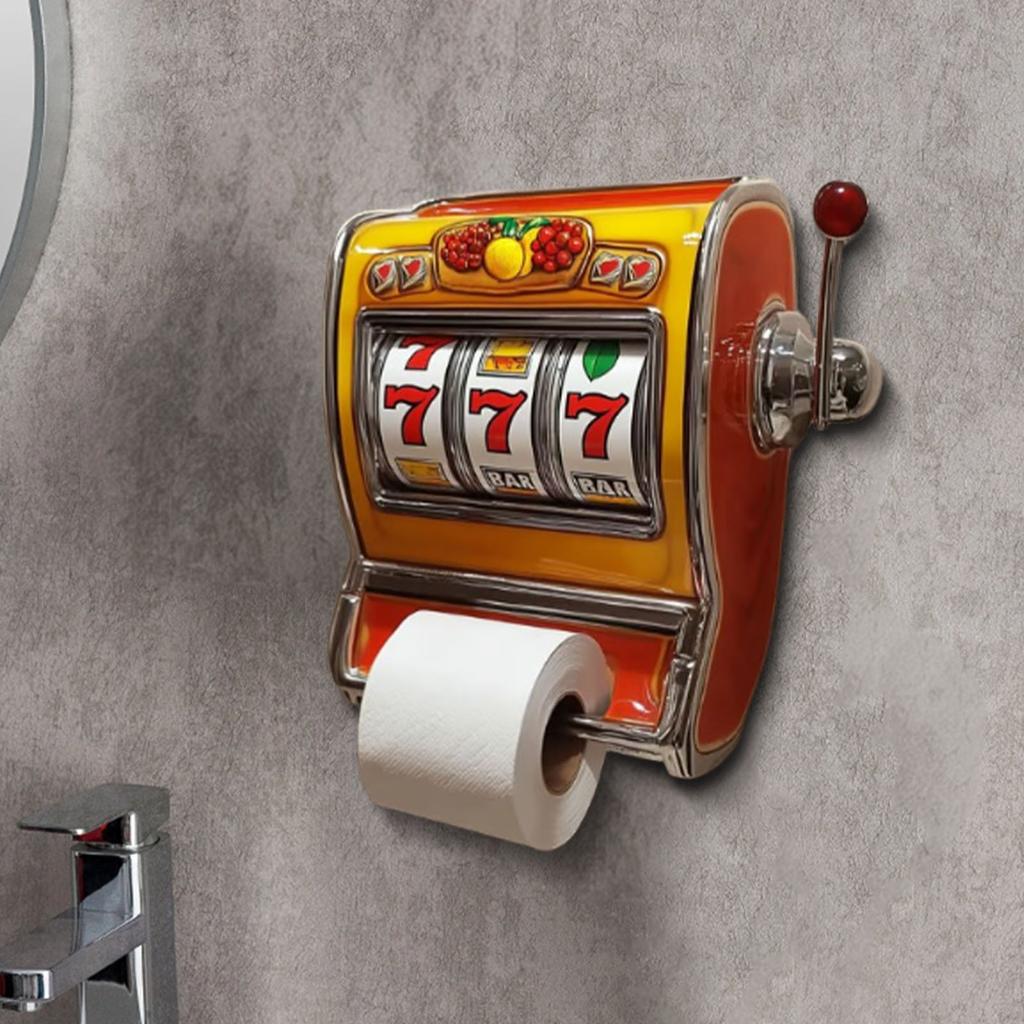Slot Machine Toilet Paper Holder, Vending Machine Toilet Paper Holder - Unique And Exotic Bathroom Multi-roll Paper Storage Rack