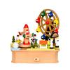 Wooden Music Box Rotating Aircraft Ferris Wheel Design Mechanical Musical Box Home Decoration For Christmas Birthdays