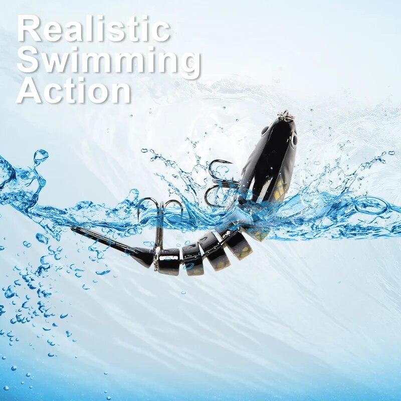3PCS/Box Fishing Wobbler Lifelike 7 Segment Swimbait Crankbait Hard Bait Slow 10cm/15g Artificial Lures Fishing Tackle