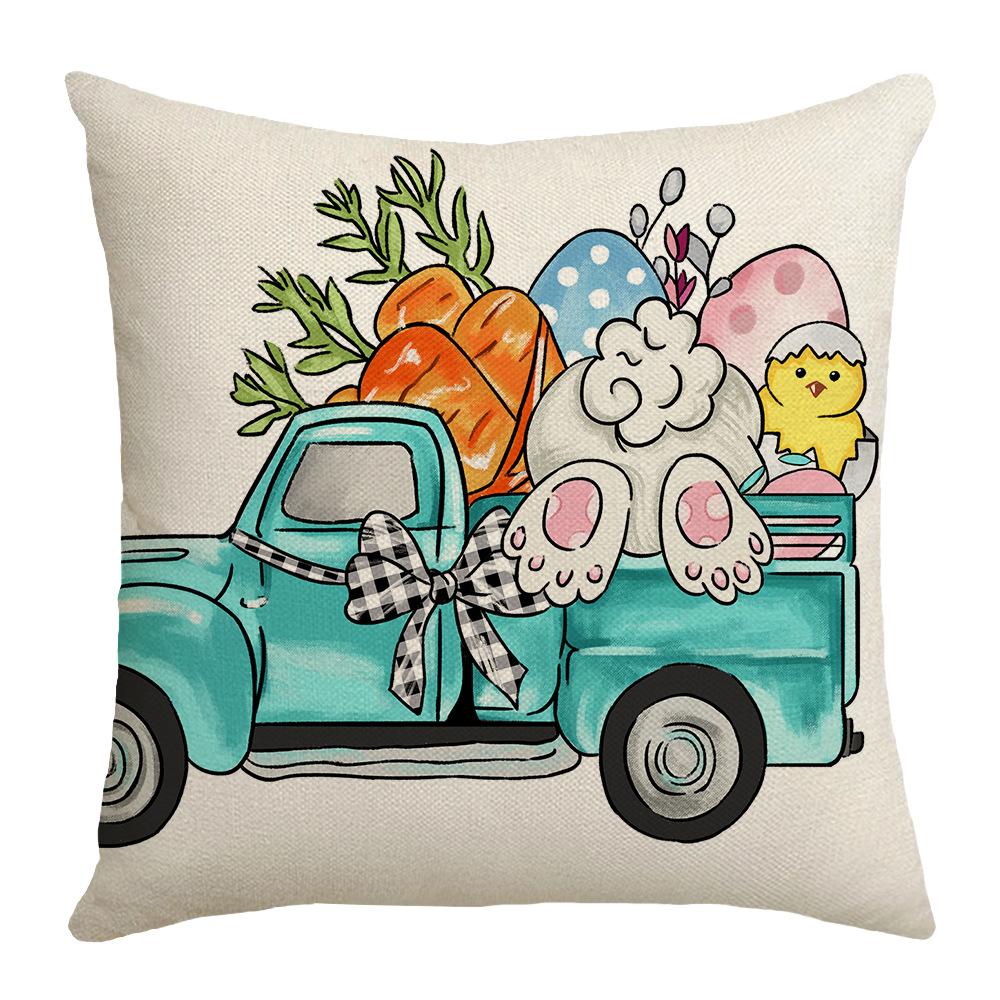 Neue Festliche Atmosphäre Osterkissenbezug Osterei Illustrations Element Schlafzimmer Wohnzimmer Sofa Dekokissenbezug