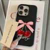 HOT Full Screen Cherry Luxury Lichee Leather Pattern Phone Case For Samsung S26 S25 S24 S23 S22 S21 S20 S10 Plus FE Ultra 4G 5G