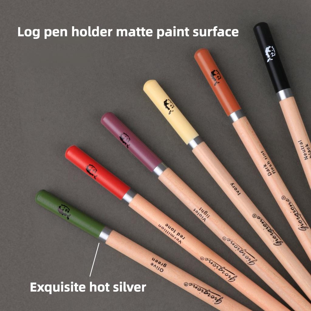 6 pcs/12pcs Set of Sketching Art Students Charcoal Pencils in log Matte Finish for Drawing, Sketching and Shading