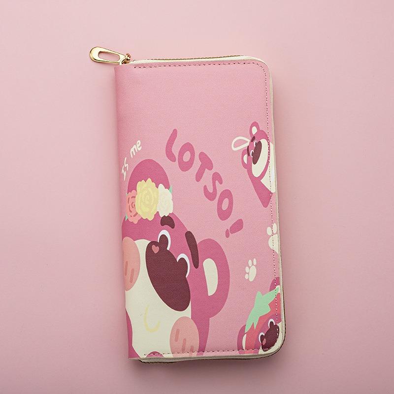 Long Wallet Female Student Cartoon New Large Capacity Mobile Phone Wallet Zipper Card Bag Clutch Bag Storage Bag