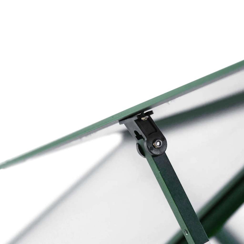 Vidaxl Greenhouse With Base Frame, Green, 334X169X202 Cm, Aluminium