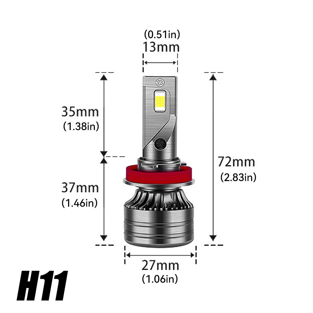 6000K 9005/HB3 9006/HB4 H1 H7 H4 H11 Super Power EMC Canbus LED Scheinwerfer für Auto Nebelscheinwerferlampe 25000LM 12V 1 Stück