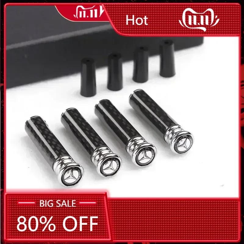 For Mercedes Benz Carbon Fiber Car Door Pin Lock Knob Pull Pins Cover for Mercedes Benz W203 W204 W205 W210 W211 W213 W212 Inter