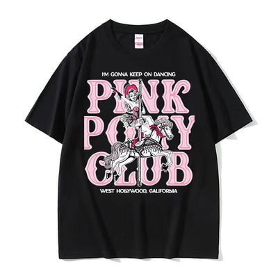 T-shirt en édition limitée Chappell Roan Pink Pony Club T-shirts Tournée Midwest Princess 2024 Vêtements Hommes Femmes Mode T-shirt Vintage Hauts