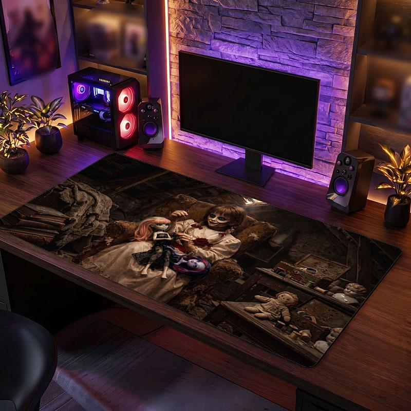 Big Mouse PadThe Conjuring Annabelle Extended Soft Desk Mat Gaming Office Computer Table Decor Mat