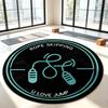 Simple Fluorescent Skipping Rope Anti Slip Mat for Bedroom Living Room Gym Carpet Sports Enthusiasts Home Decoration Carpet