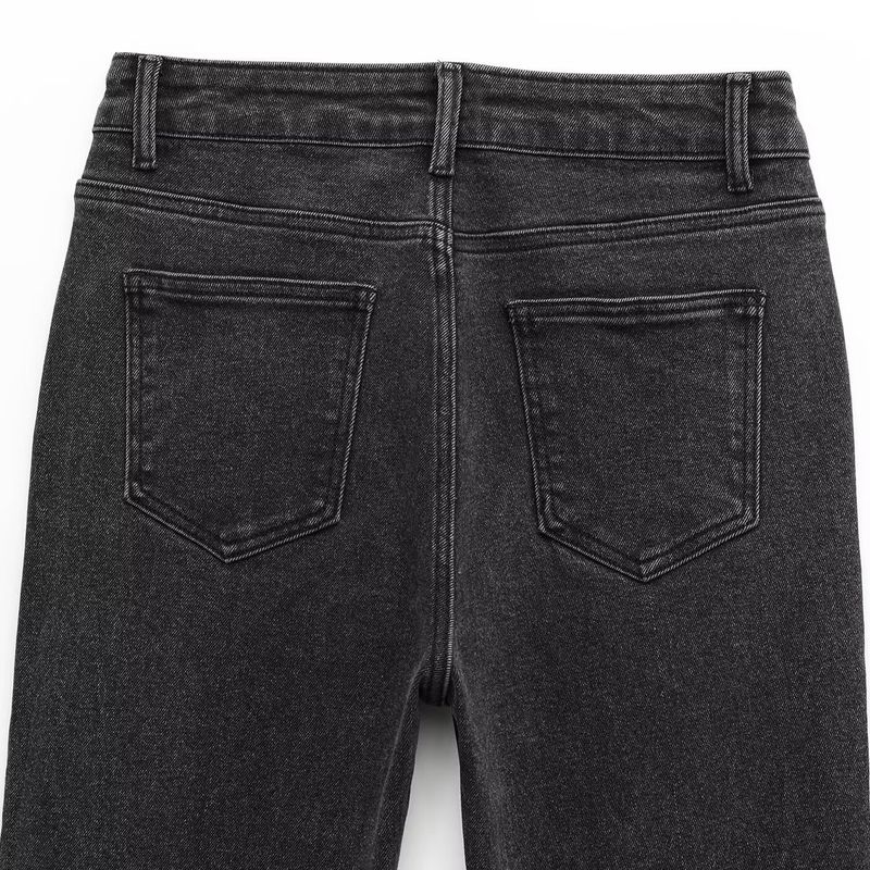 Kaslead New Arrival Women's Clothing Fashion Style Fashion Minimalist High Waist Temperament Horn Denim 1416222