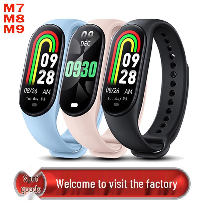 M8 Smart Bracelet: Sport Pedometer, Heart Rate, Blood Pressure & Oxygen Monitor with Bluetooth Connectivity