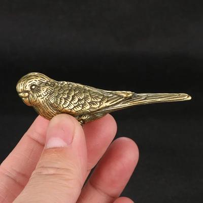 Antiker Stil Massives Messing Elster Ornament Ein Kindliches Teehaustier Spatzenförmiges Handliches Item Handwerk Für Sammlung