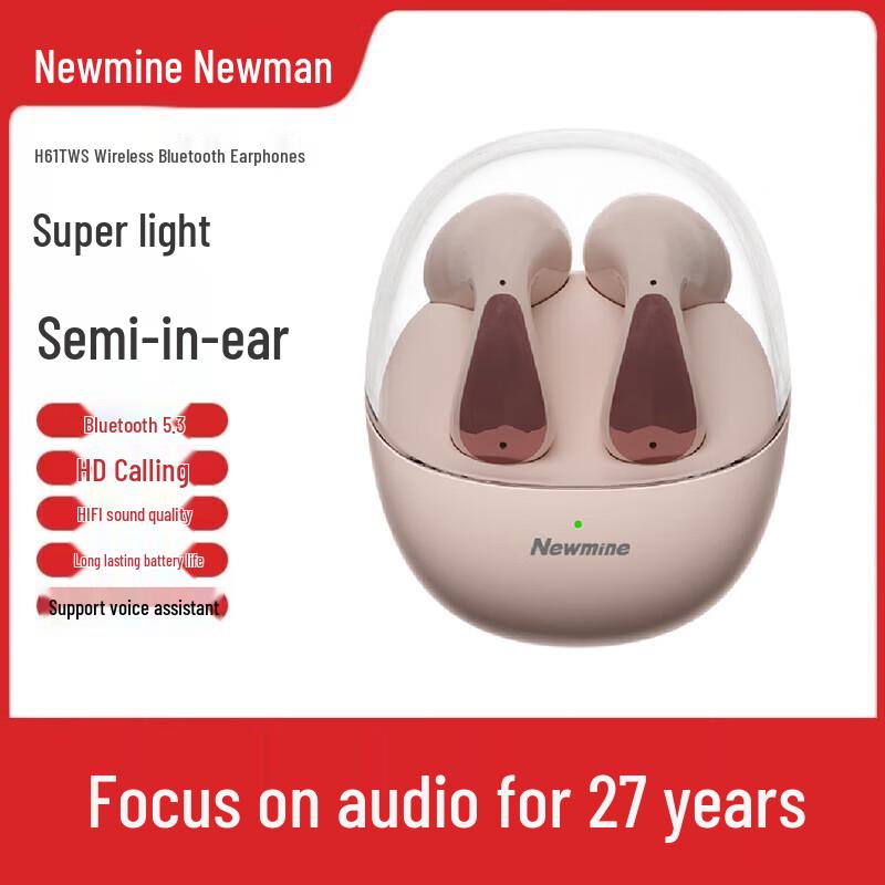 Newmine TWS Semi-in-Ear Bluetooth Earbuds