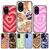 P30 Lite Case for Honor 9S Cover Silicone Funda Honor 9C 9A 10i 8A 10 50 Cases for Huawei P 30 Pro P40 P20 Love Heart Black Capa