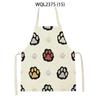1Pcs Cat Graphic Printed Home Kitchen Apron Linen Sleeveless Antifouling Kids Bib Chef Cooking Baking Apron Home Cleaning Tools