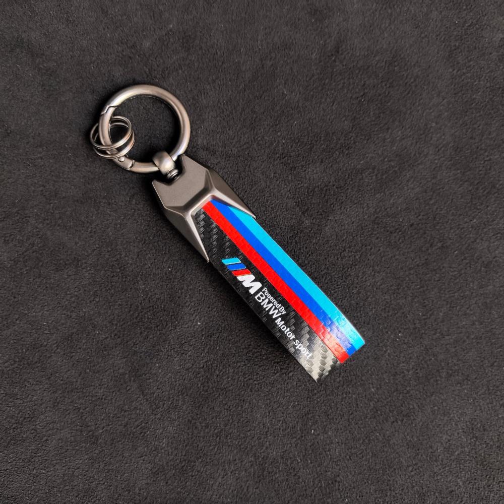 Carbon Leather Car Key Chain Keychain Pendant Gifts For BMW M X1 X3 X4 X5 E46 E90 F20 E60 E39 F10 M1 M2 M3 M5 M6 E87 Motorsport lcqm29