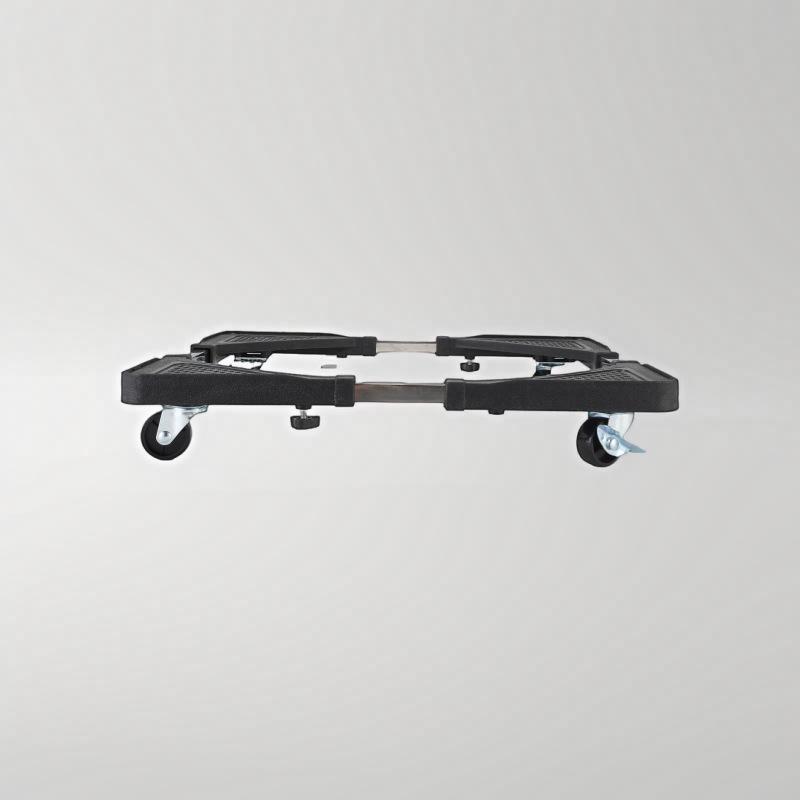 Universal Refrigerator & Washing Machine Stand with Locking Wheels, Adjustable Anti-Slip Base, Waterproof, Movable Design