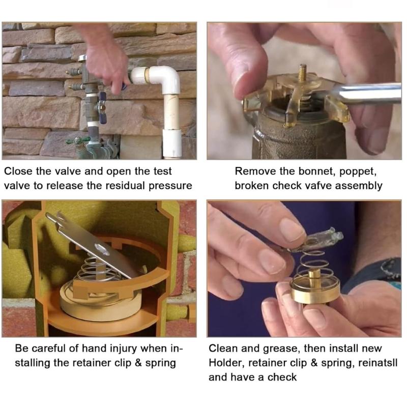 Complete PVB Repair Replacement Kit with Strong Metal Construction & Anti Backflow Prevention 905-051 for Febco Use