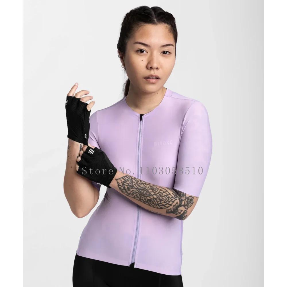 Siroko Women Cycling Jersey Summer Short Sleeve Shirts Quick Dry Ciclismo Maillot MTB Bike Top Summer Outdoor Team Clothes 2025
