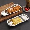 Irregular Outline Condiment Serving Tray Mirror Polished Metal Storage Tray  Kitchen Use
