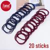 Women's A1V40 Hair Tie Set: Simple One-Piece Ponytail Rope with Free Shipping