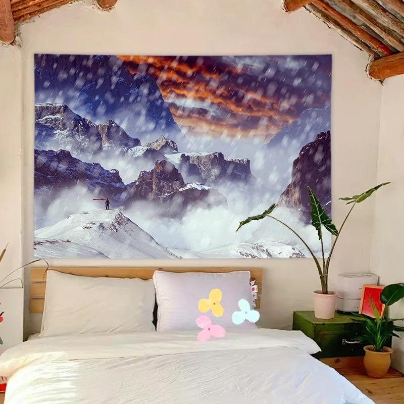 Sea View Mount Fuji Pattern Bedroom Living Room Tapestry Home Wall Decoration Tapestry