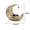 1-5PCS Elegant Metal Moon Candle Holder Romantic Wedding and Christmas Table Decor Modern Luxury Independent Tea Light Stand