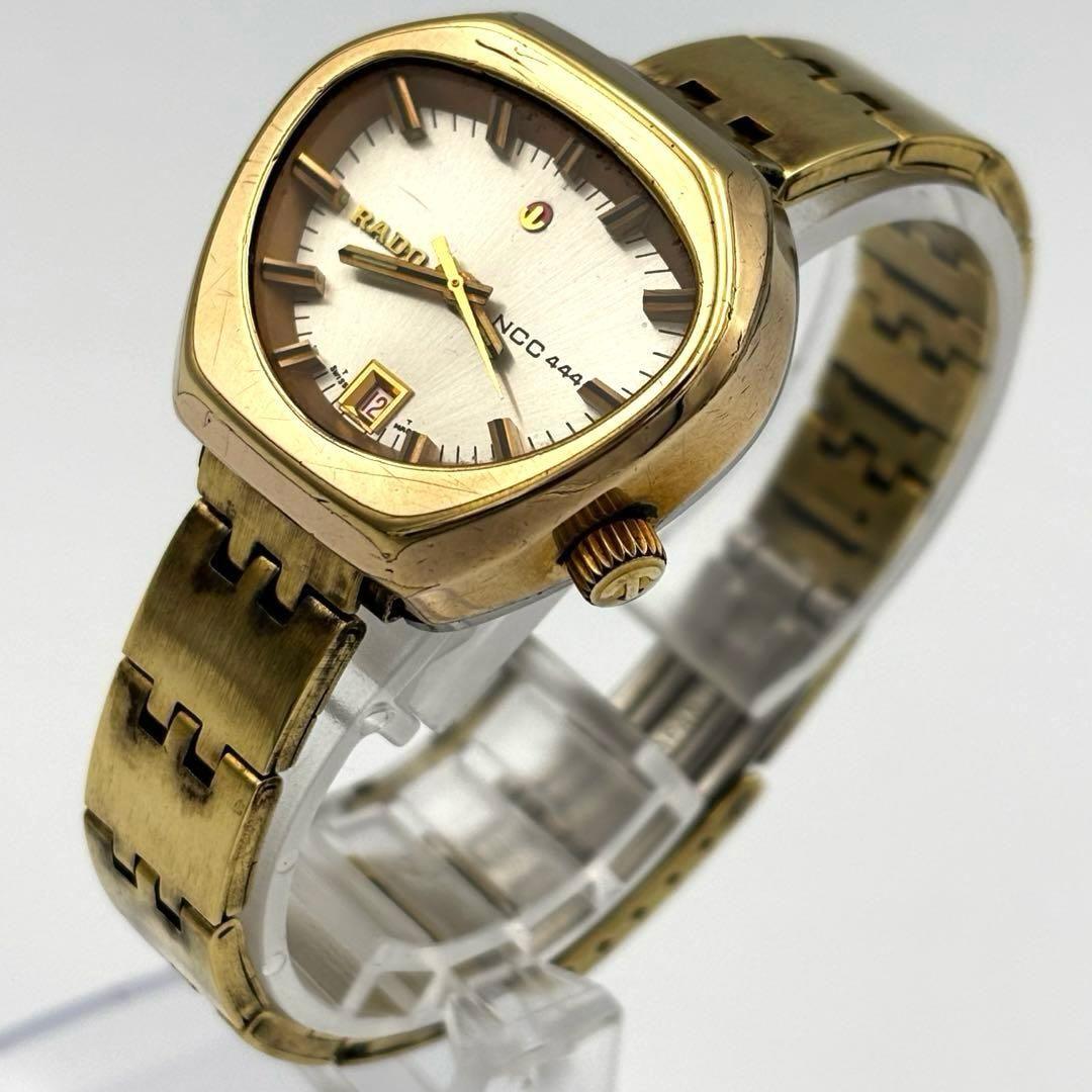 Used Vintage beautiful item! RADO Men s Women s Three Hand Date NCC 444 Automatic Watch Working Item Cobra