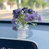 Small Fresh Mini Simulated Vase Car Air Outlet Aromatherapy Clip Car Interior Decoration Accessories