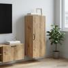 Wall Mounted Cabinet Artisan Oak 33 X 34.5 X 90 Cm Particleboard