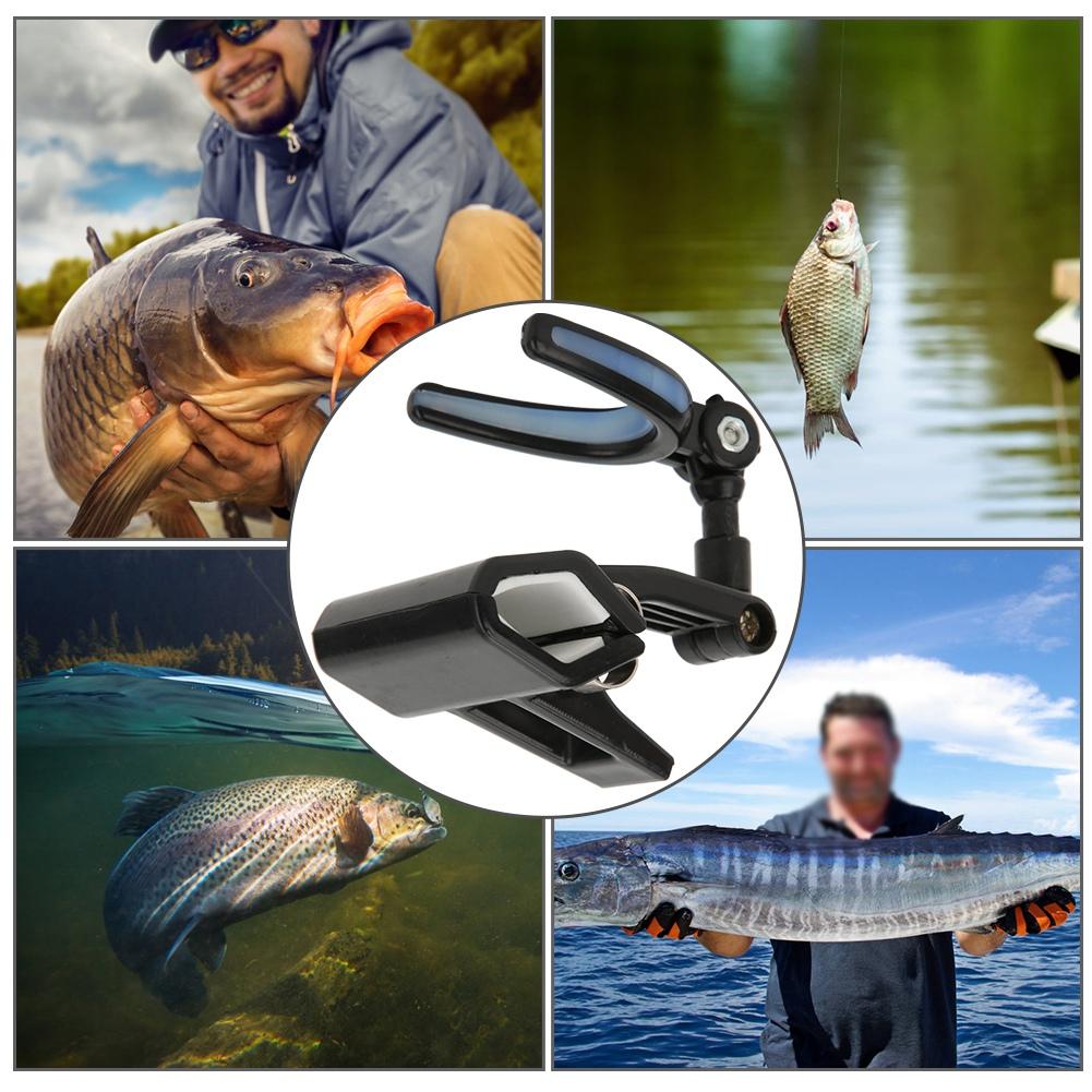 Plastic Portable Luminous Head 360 degrees Rotating Fishing Rod Bracket Holder Back Hanging Stand