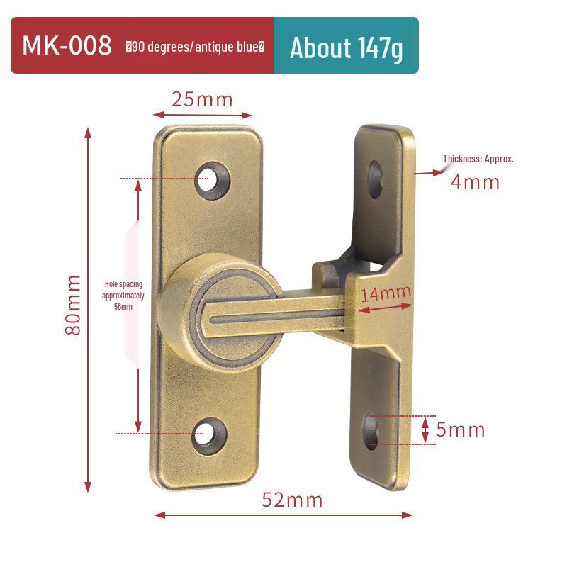 Ρετρό Κλειδαριά Συρόμενης Πόρτας Μπάνιου Επιφανείας Φωταυγής