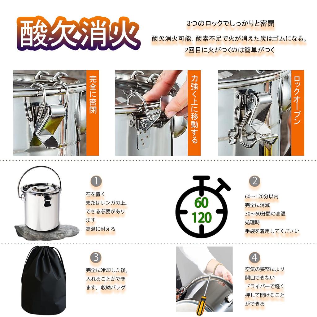 [Quick Fire Extinguisher] Stainless Steel Fire Extinguisher (Two Fire Extinguishing Methods: Water Extinguishing & Oxygen Deficiency Extinguishing) Fi