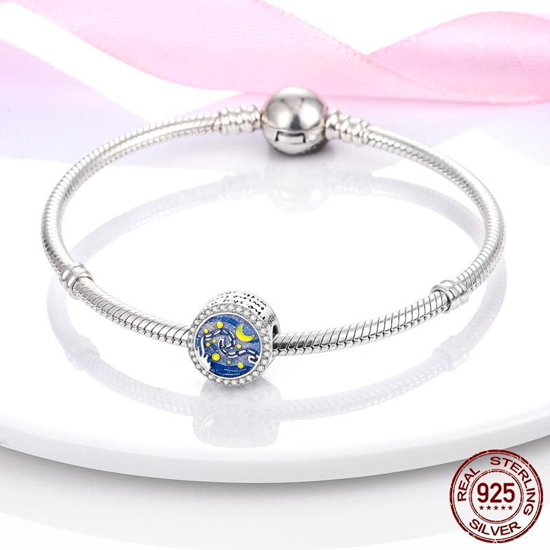 copper Authentic Charm Bead Charms Blue Sea Butterfly Whale CZ Charm Bead Charms Bead Charms Compatible With Authentic Accessories Bracelets Do It You