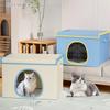 Kühlendes Katzenhaus für den Sommer Hundebett mit 6 Kühlakkus Kälte Hundehütte für Tierbesitzer Hundetrainer Tierliebhaber Wohnung Zuhause
