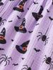 Girls' Halloween Princess Puff Sleeve Dress with Square Neck and Cinched Waist