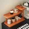 Bamboo Cup Holder Space Saving Water Bottle Holder Doll Figures Model Shelf  Kitchen